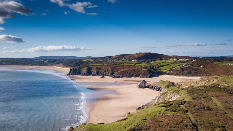 A beach at Gower Peninsula